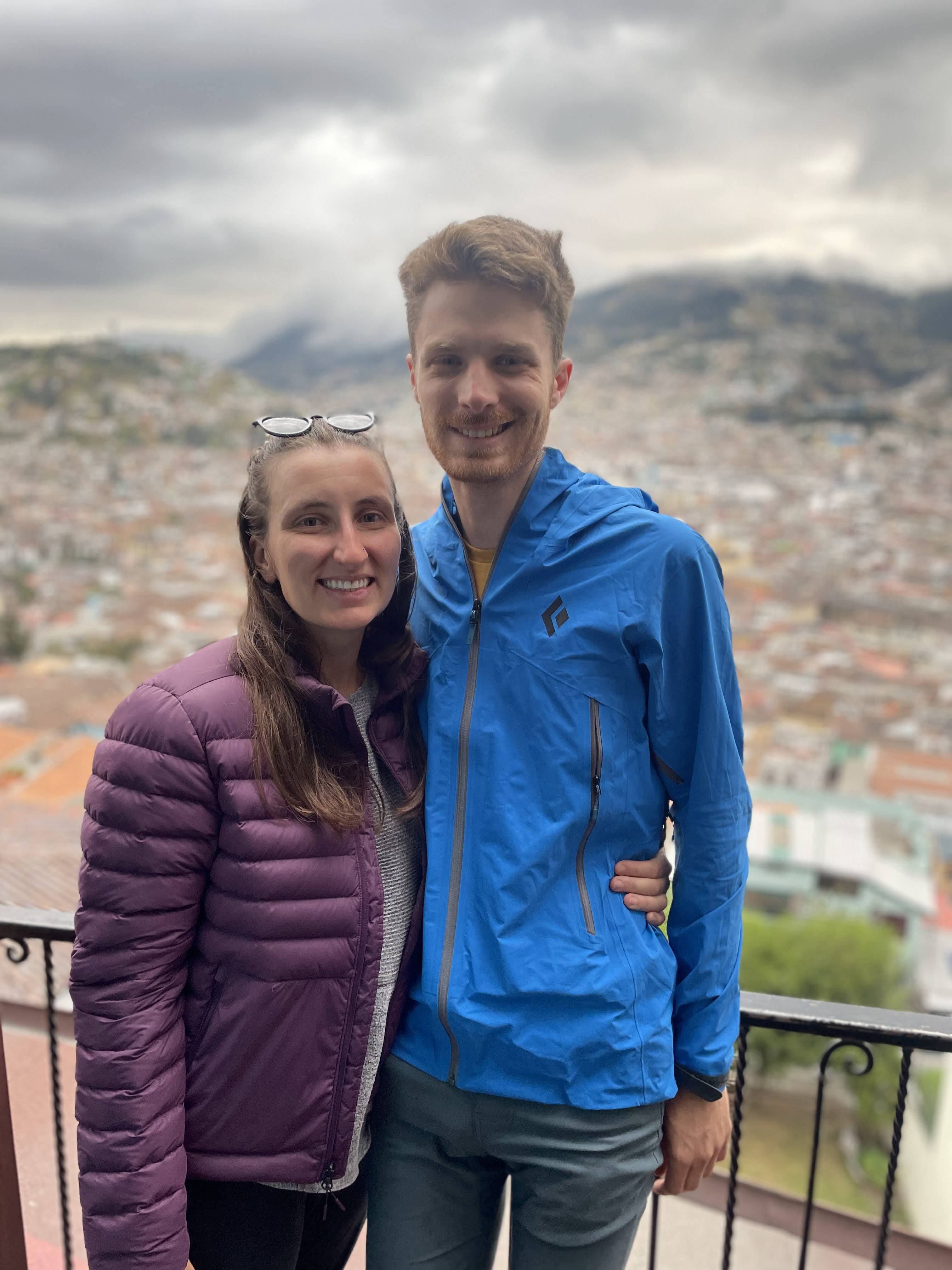 Mattie and me above Quito