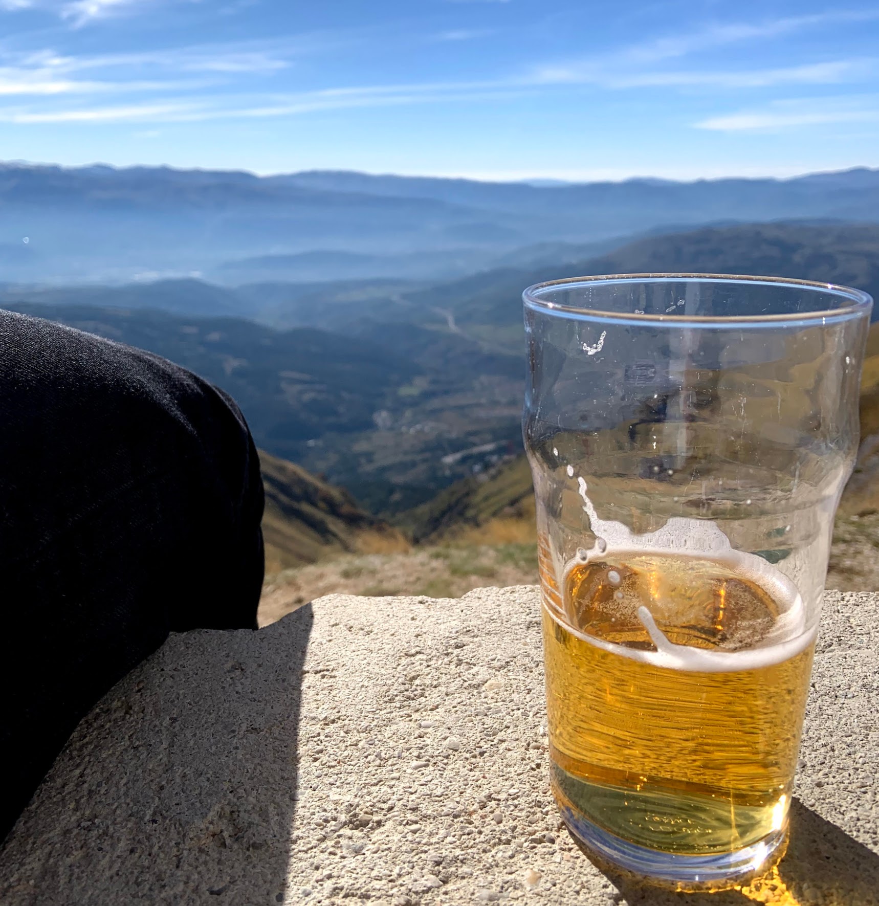 A beer in the mountains