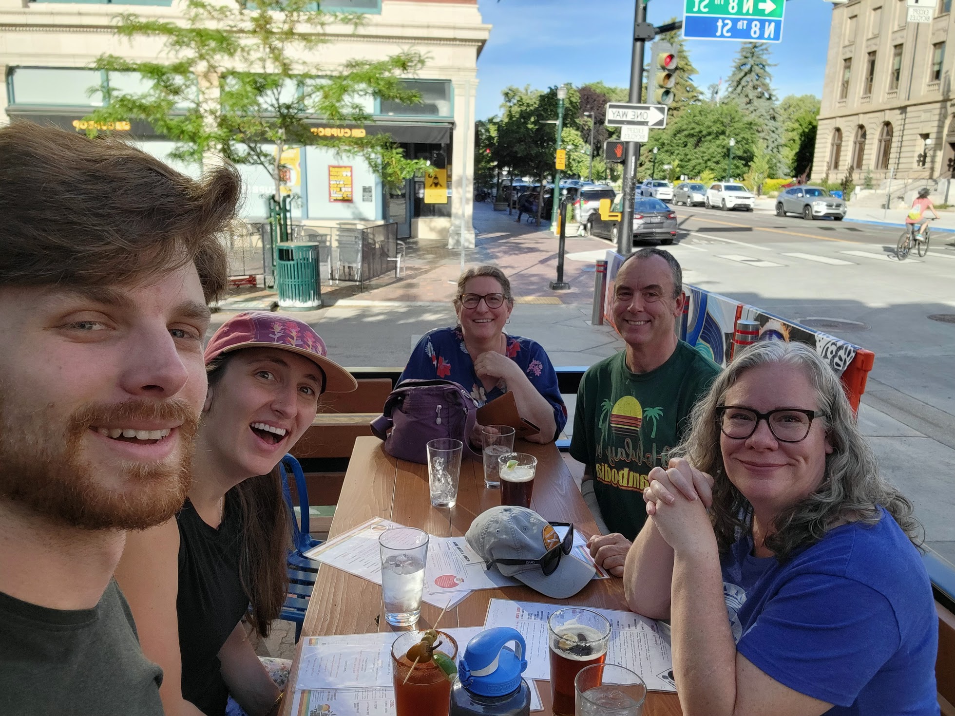 Dinner with the gang in Boise
