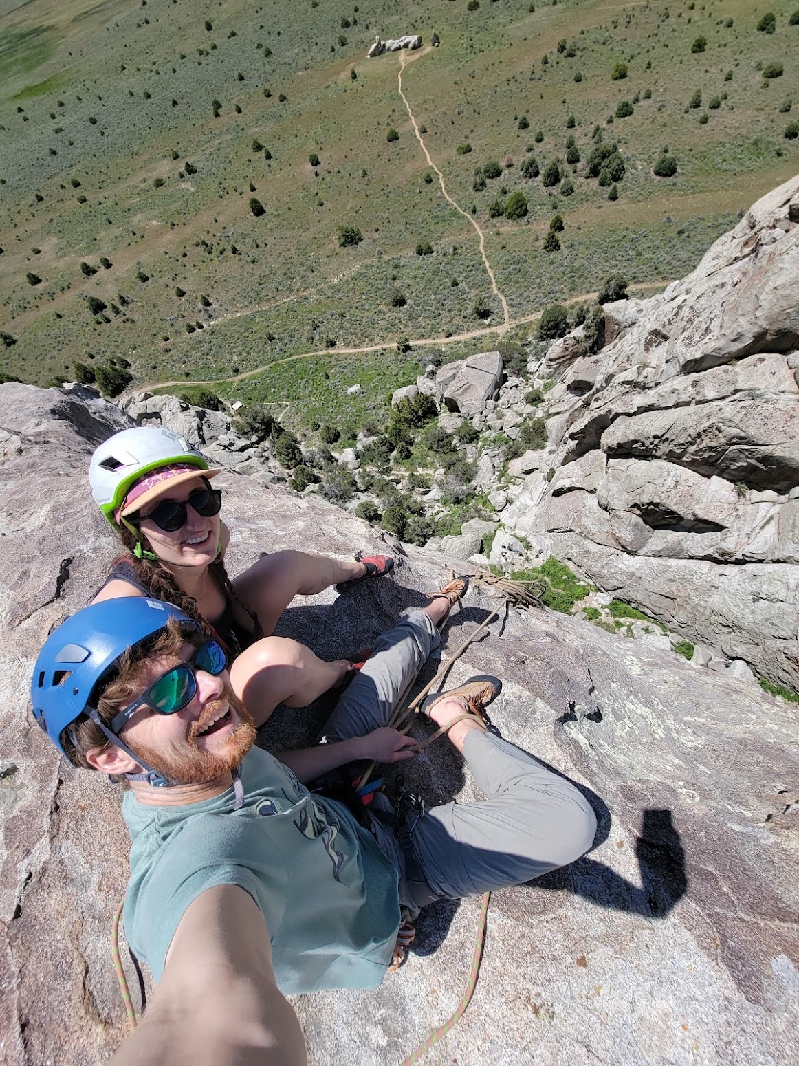 Mattie and me at the top of Fruit Pie