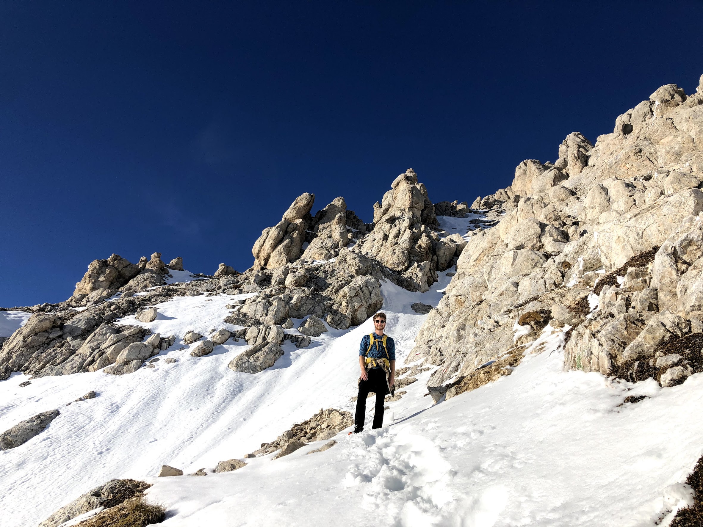 Me having escaped the most dangerous part of the hike
