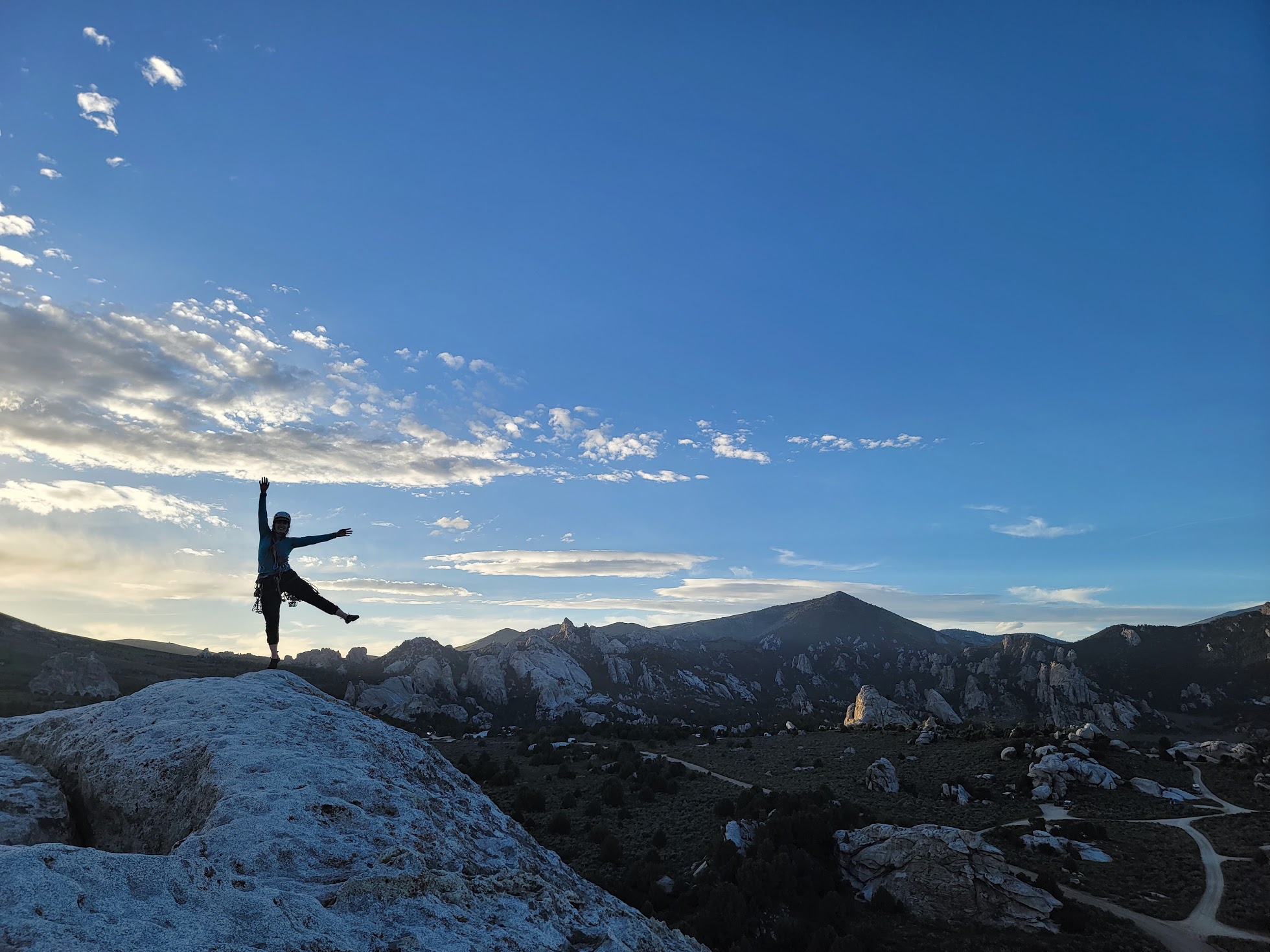 Mattie at the top of Elephant Rock