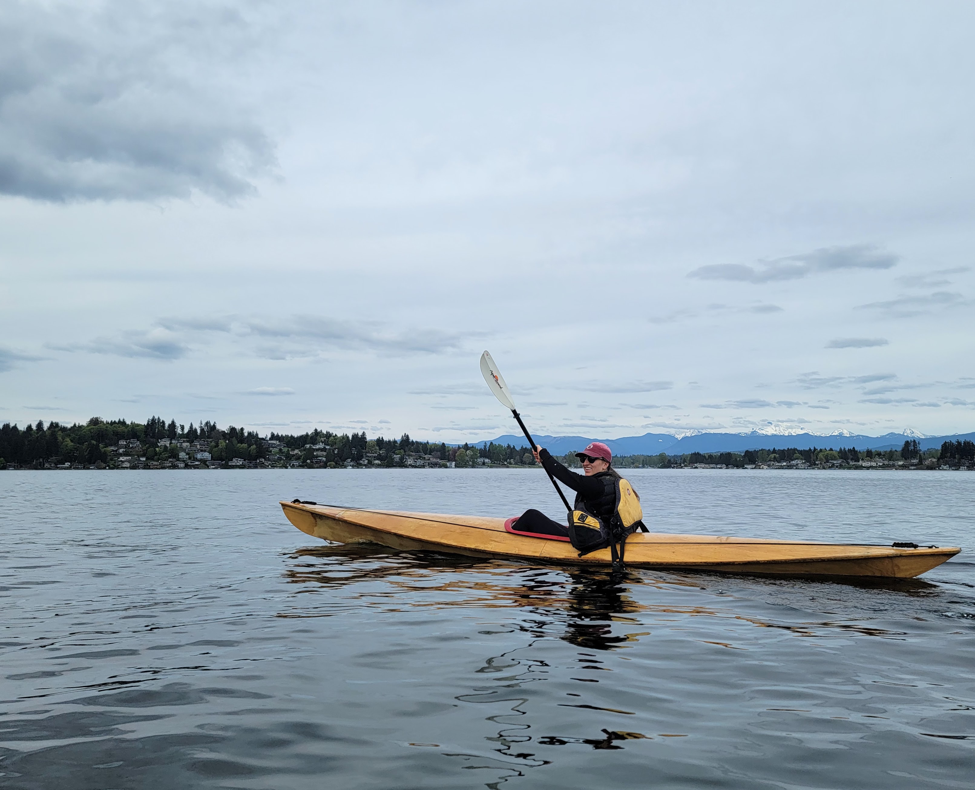 We took the Kayaks out on the lake!