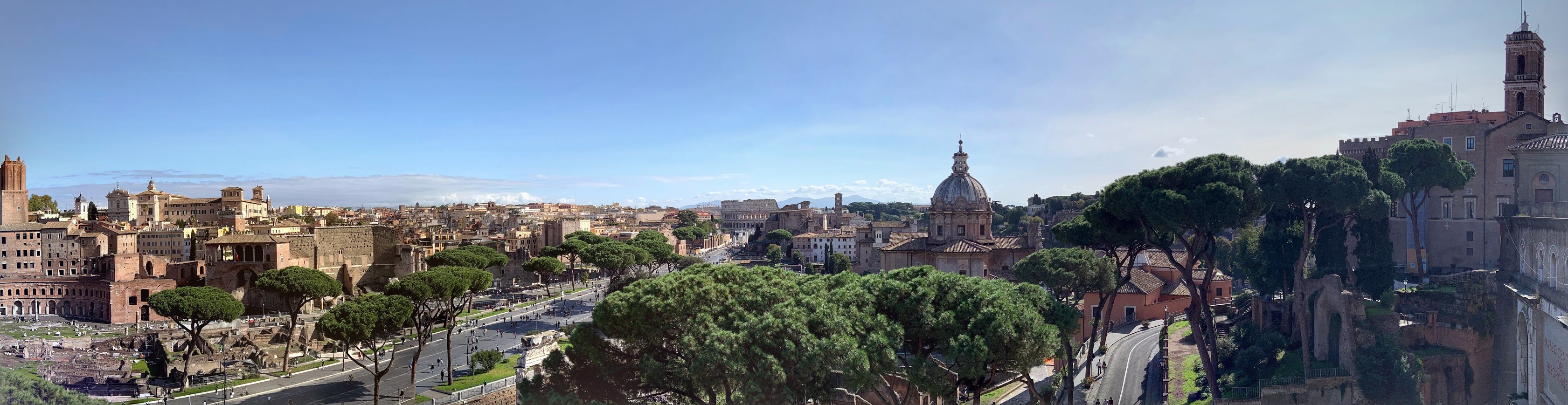 A panorama of Rome