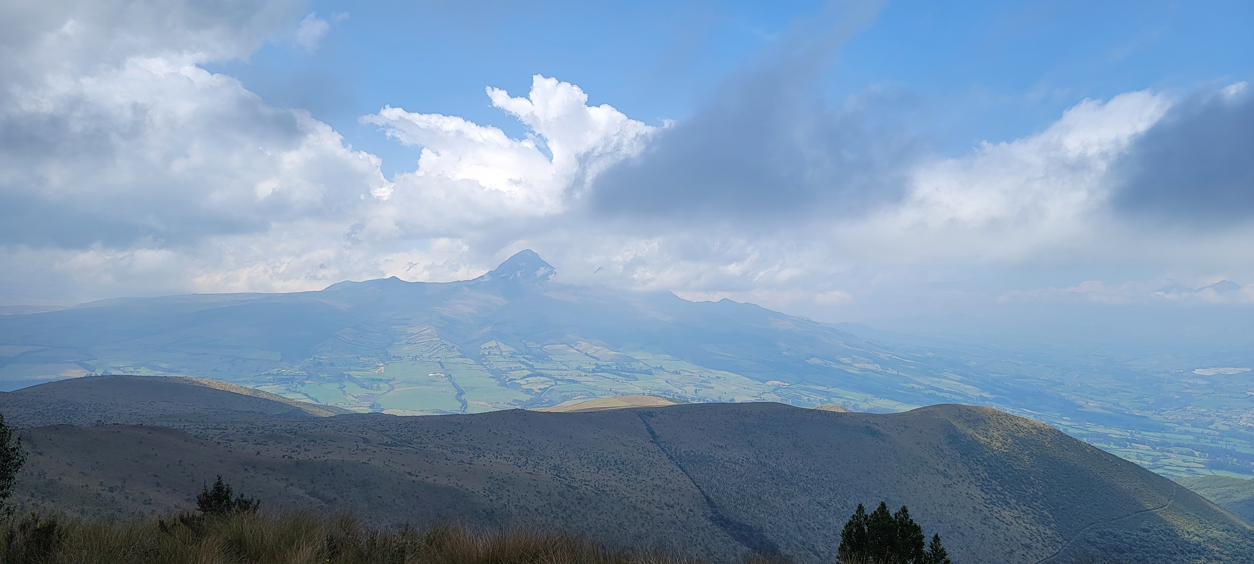 Hiking up Pasochoa
