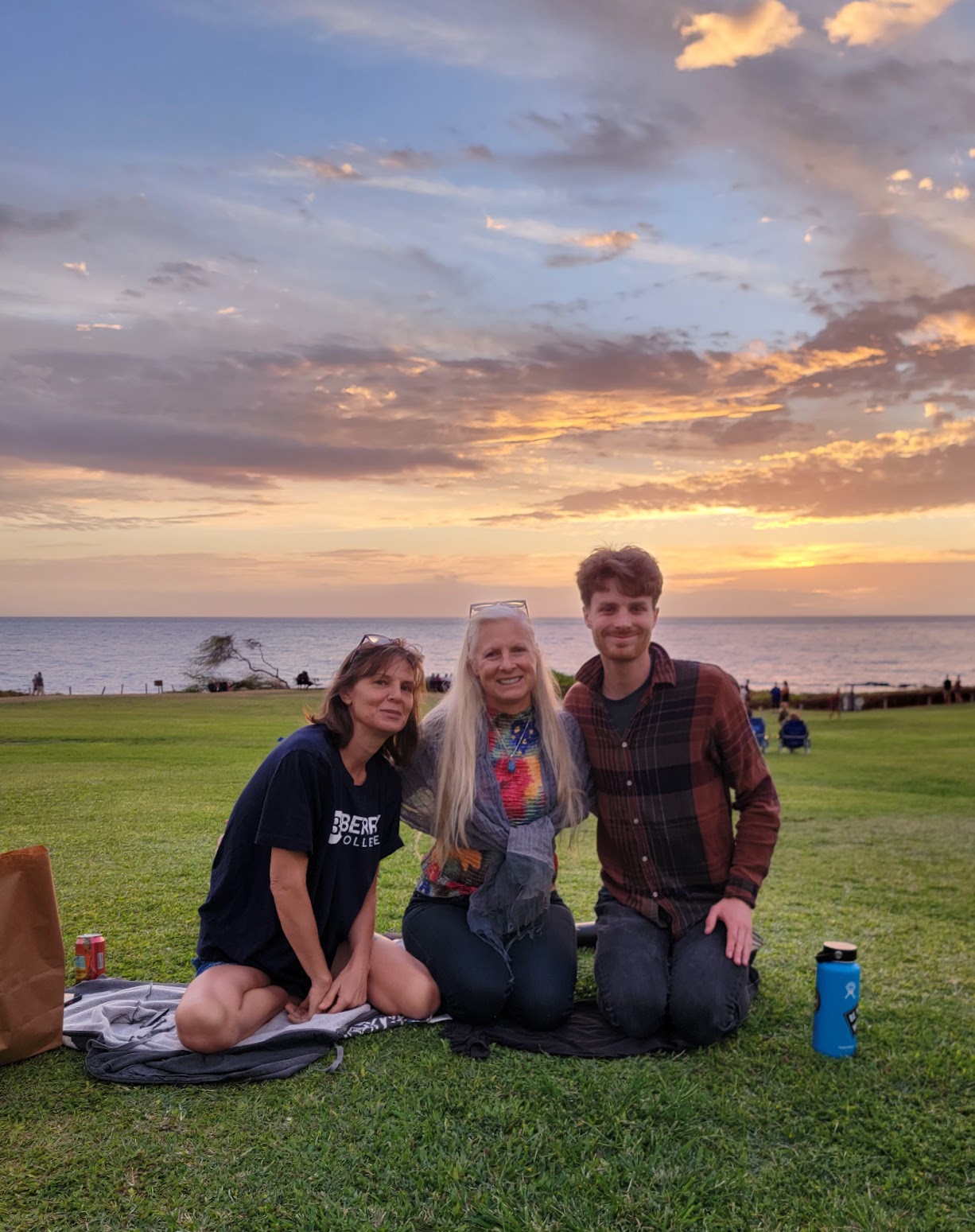 Watching the sunset with Paige